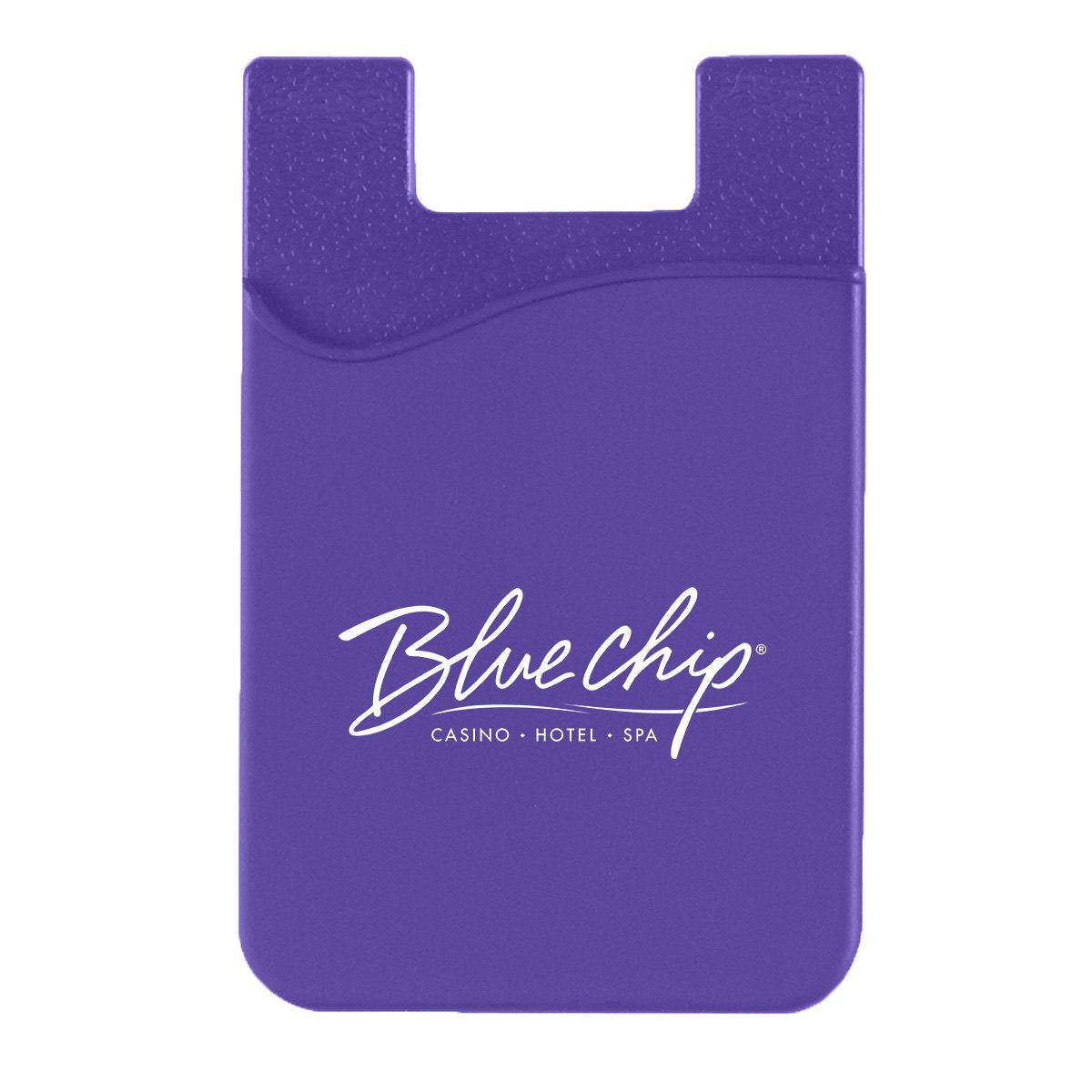Silicone Phone Wallet Purple Single Color 