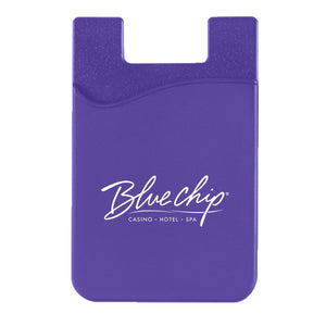 Silicone Phone Wallet Purple Single Color 