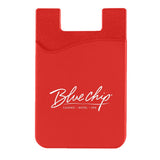 Silicone Phone Wallet Red Single Color 