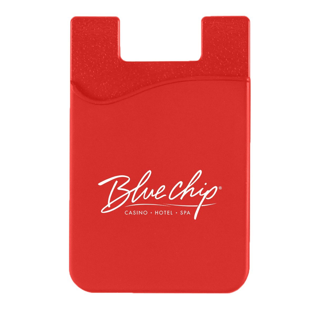 Silicone Phone Wallet Red Single Color 