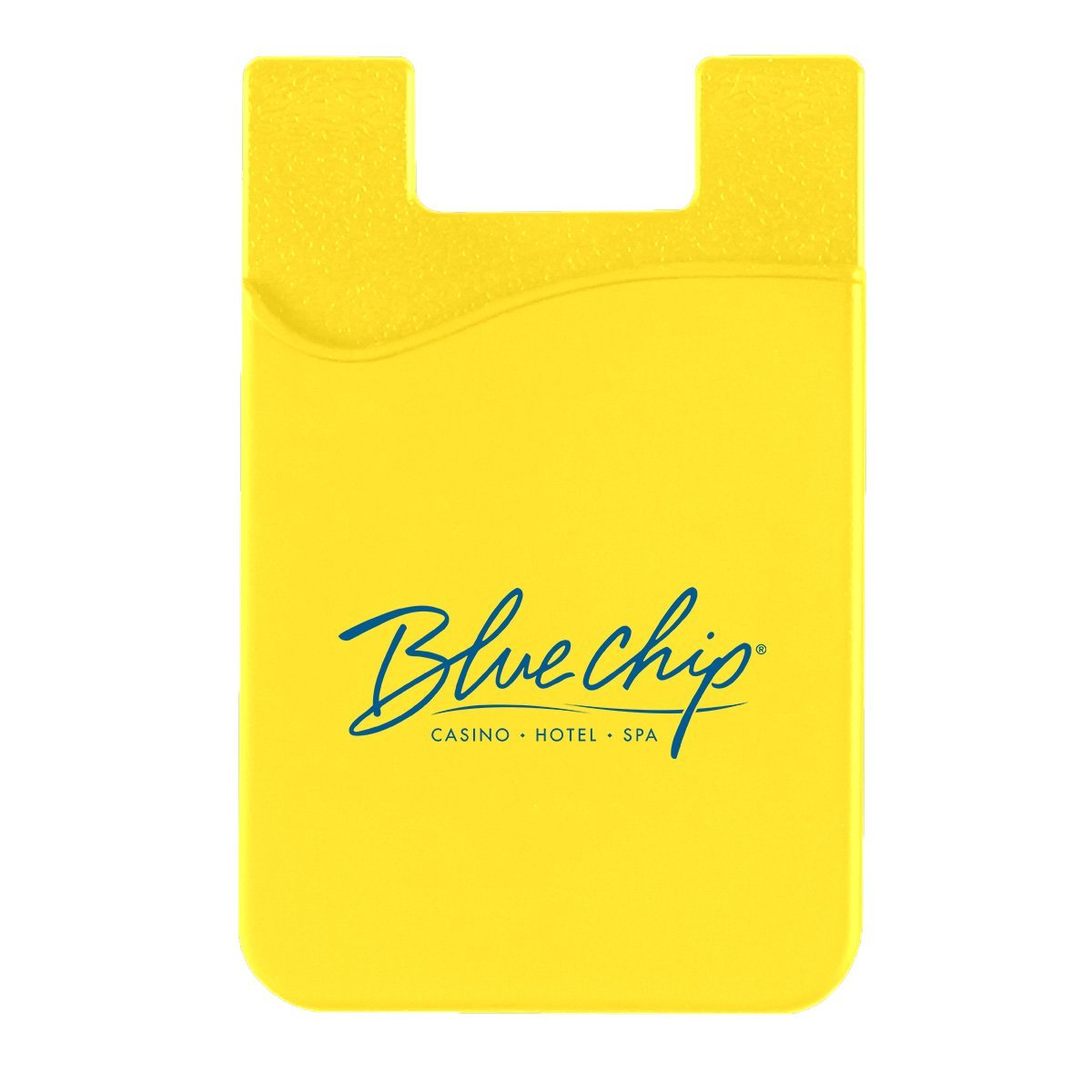 Silicone Phone Wallet Yellow Single Color 