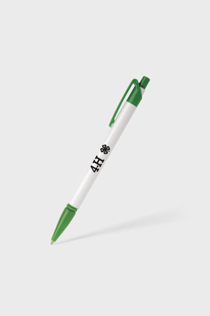 Wow Click Pen - Blue Ink Green Single Color 