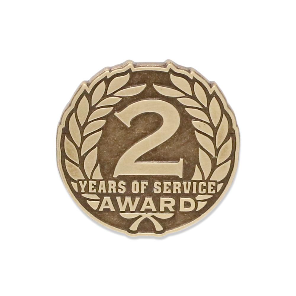 Year of Service Award Diestruck Lapel Pin Pin WizardPins 2 Year Pin 