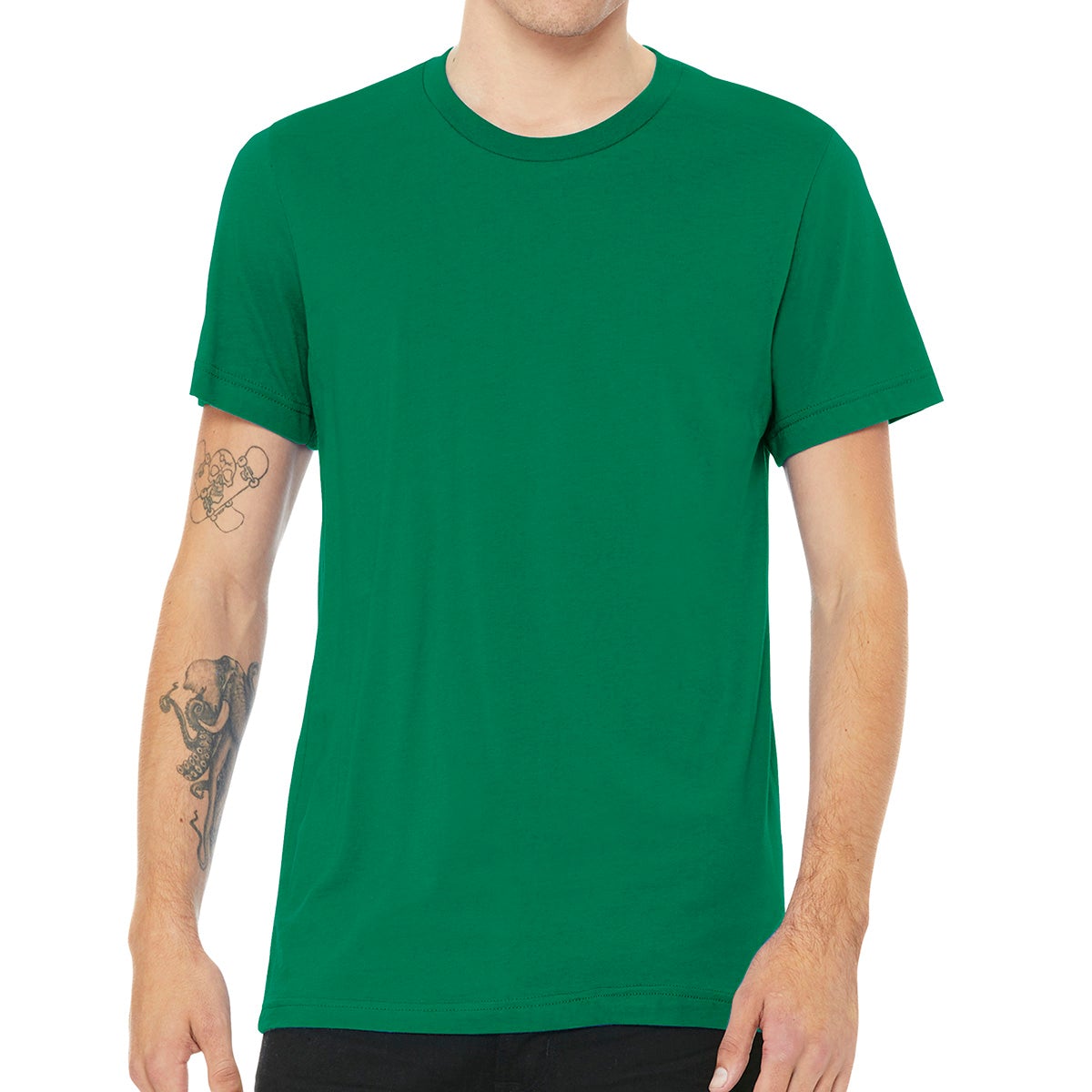 Bella Canvas Unisex Jersey Short Sleeve Tee T-Shirts Hit Promo Kelly Green Single Color 