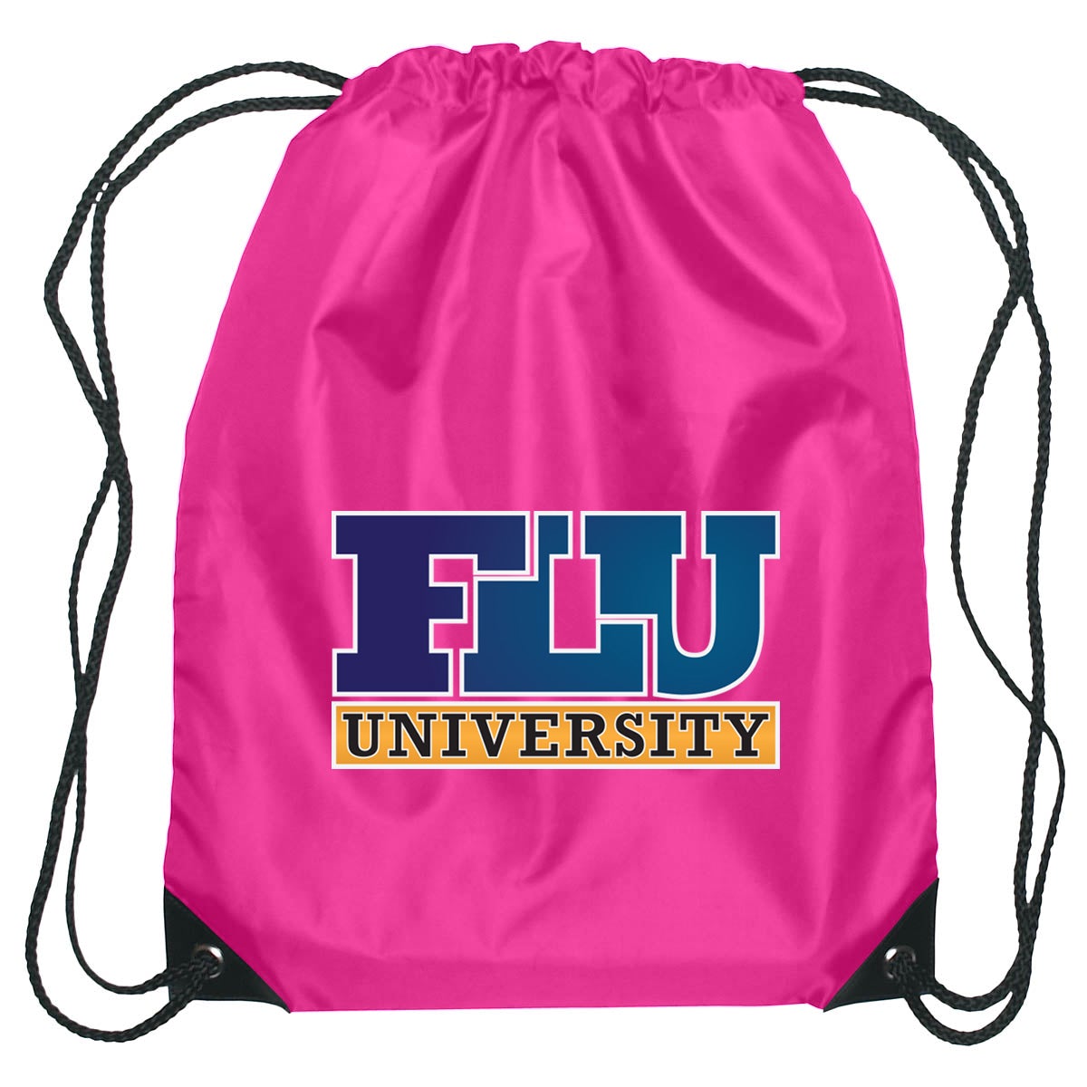Small Hit Sports Pack Drawstring Bags Hit Promo Magenta Multi Color 