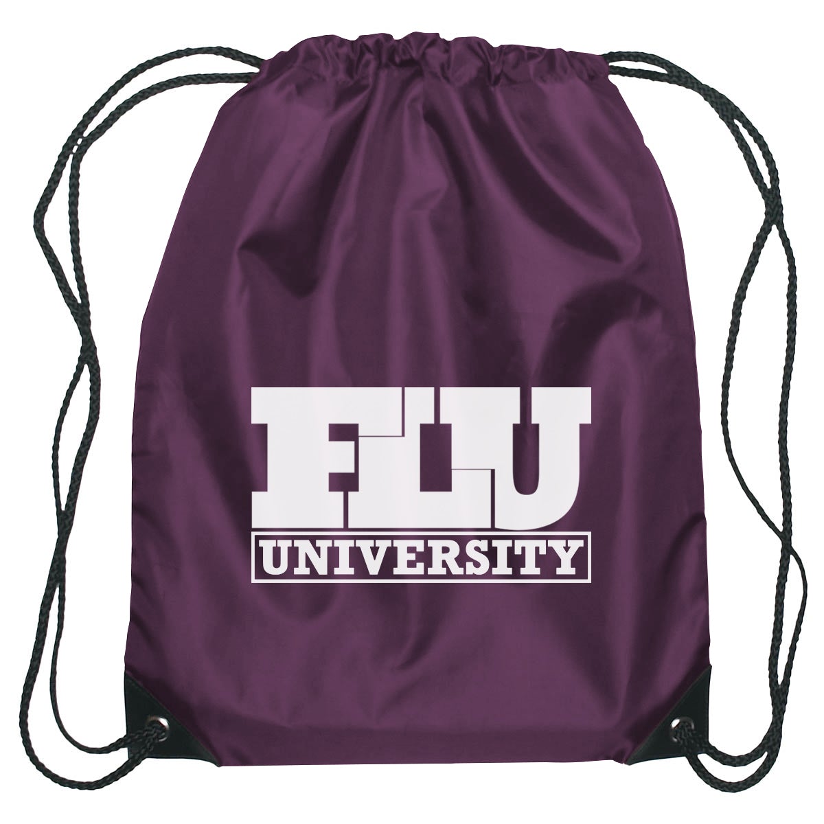 Small Hit Sports Pack Drawstring Bags Hit Promo Plum Single Color