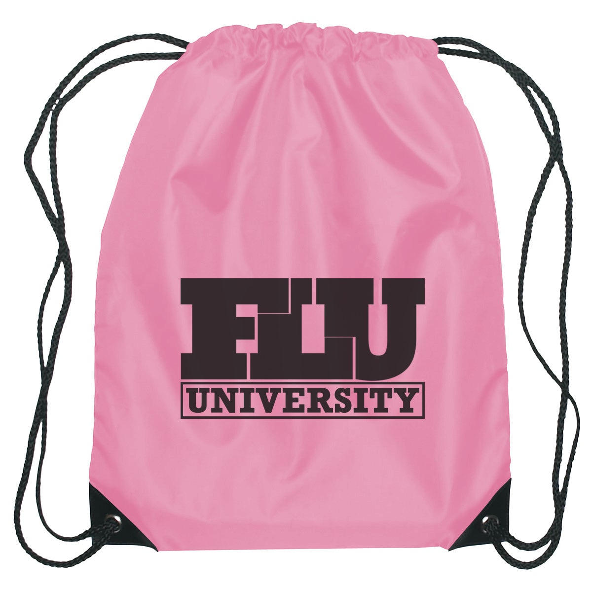 Small Hit Sports Pack Drawstring Bags Hit Promo Pink Single Color