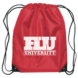 Small Hit Sports Pack Drawstring Bags Hit Promo Red Single Color 