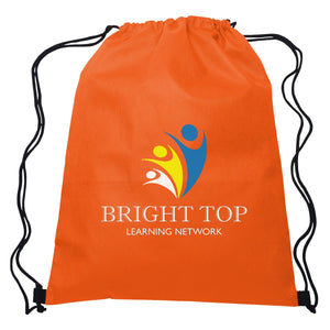 Non-Woven Hit Sports Pack Drawstring Bags Hit Promo Orange Multi Color 