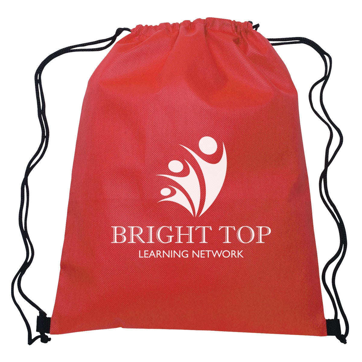 Non-Woven Hit Sports Pack Drawstring Bags Hit Promo Red Single Color