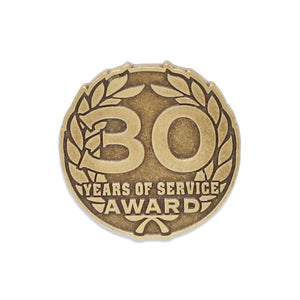 Year of Service Award Diestruck Lapel Pin Pin WizardPins 30 Year Pin 