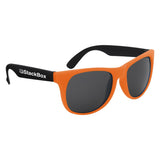 Kapowski Rubberized Sunglasses Orange Single Color 