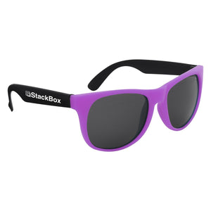 Kapowski Rubberized Sunglasses Purple Single Color 