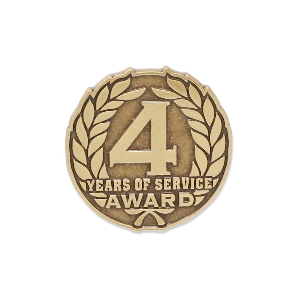 Year of Service Award Diestruck Lapel Pin Pin WizardPins 4 Year Pin 