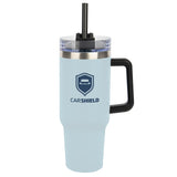 40 oz. Intrepid Stainless Steel Tumbler Coffee Mugs Hit Promo Light Blue Single Color 
