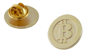 Bitcoin BTC Logo Gold Coin Lapel Pin Pin WizardPins 25 Pins 