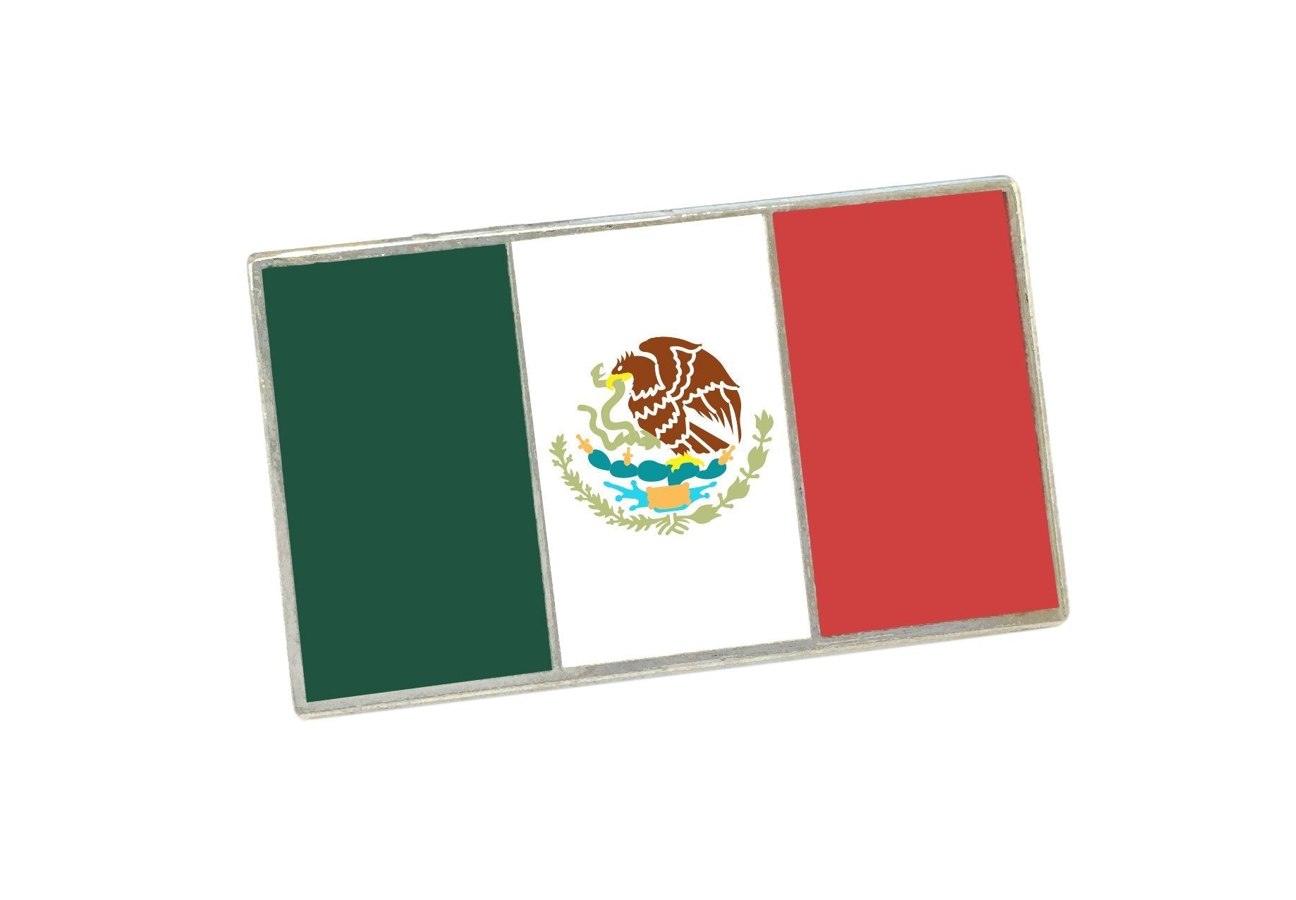 Official Mexican Flag Enamel Lapel Pin Pin WizardPins 1 Pin 