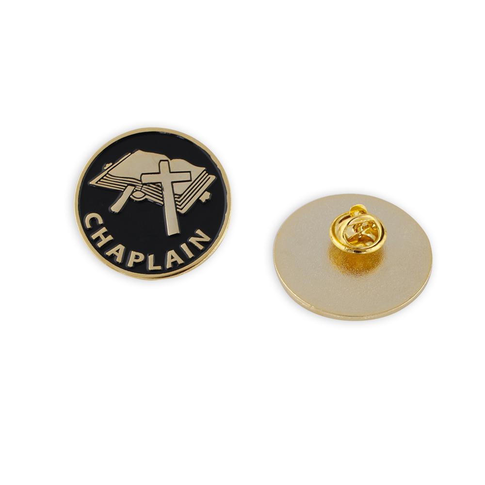 Chaplain Cross Enamel Gold Tone Lapel Pin Pin WizardPins 3 Pins 