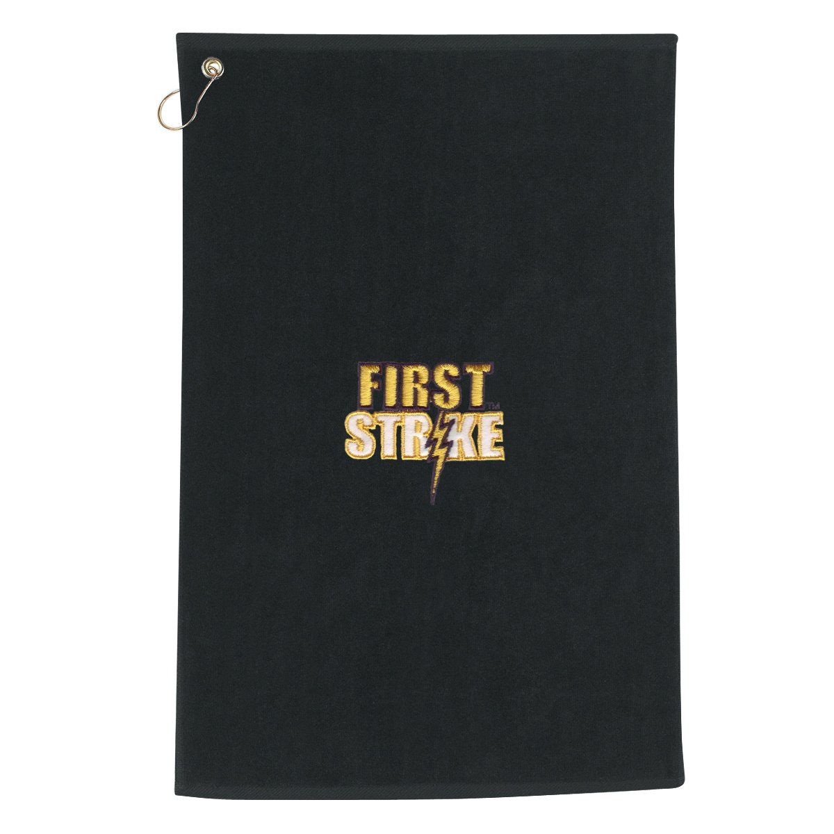 Golf Towel Black Embroidery 