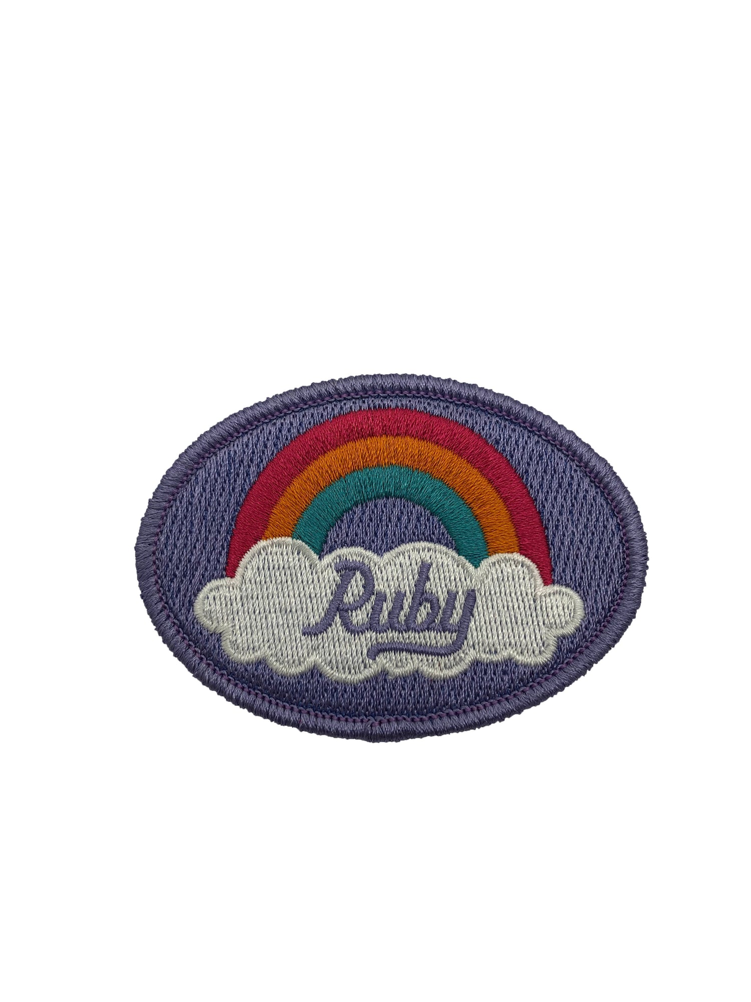 Made In USA Rainbow Embroidered Patch