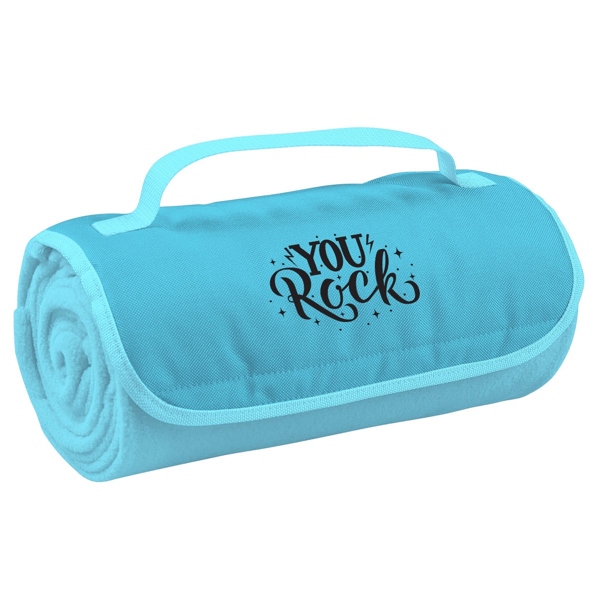 Roll-Up Blanket Blankets Hit Promo Light Blue Single Color 