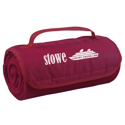 Roll-Up Blanket Blankets Hit Promo Maroon Single Color 