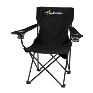 Folding Chair with Carrying Bag Chairs Hit Promo Black Single Color 