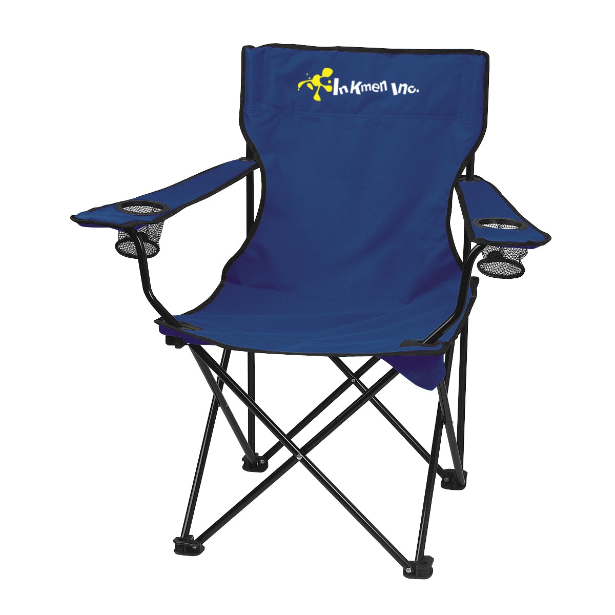 Folding Chair with Carrying Bag Chairs Hit Promo Navy Single Color 