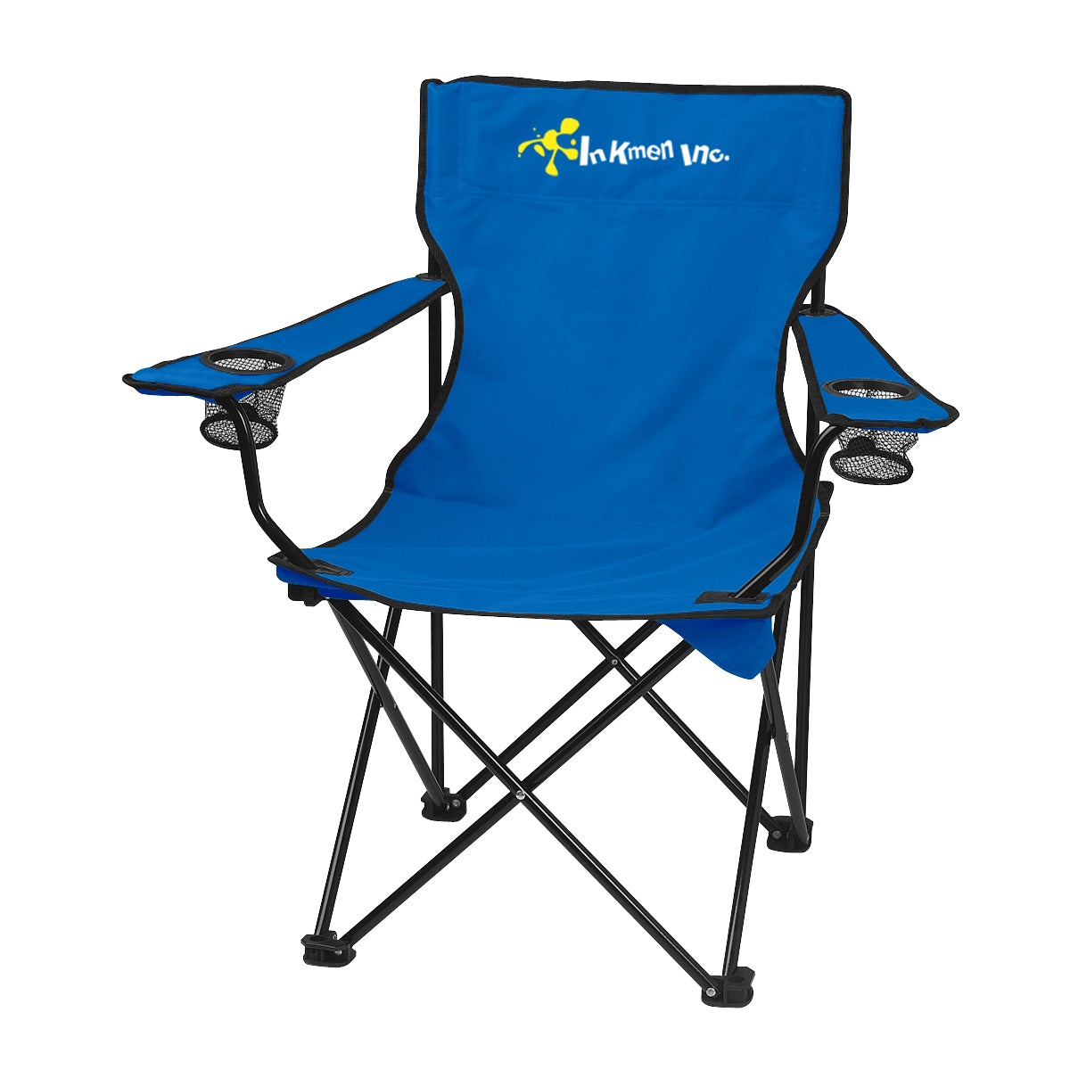 Folding Chair with Carrying Bag Chairs Hit Promo Royal Blue Single Color 
