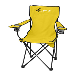 Folding Chair with Carrying Bag Chairs Hit Promo Yellow Single Color 