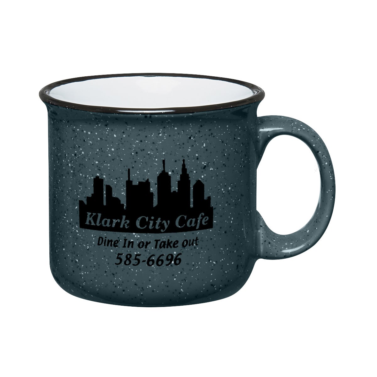 15oz Campfire Mug Coffee Mugs Hit Promo Gray Single Color 