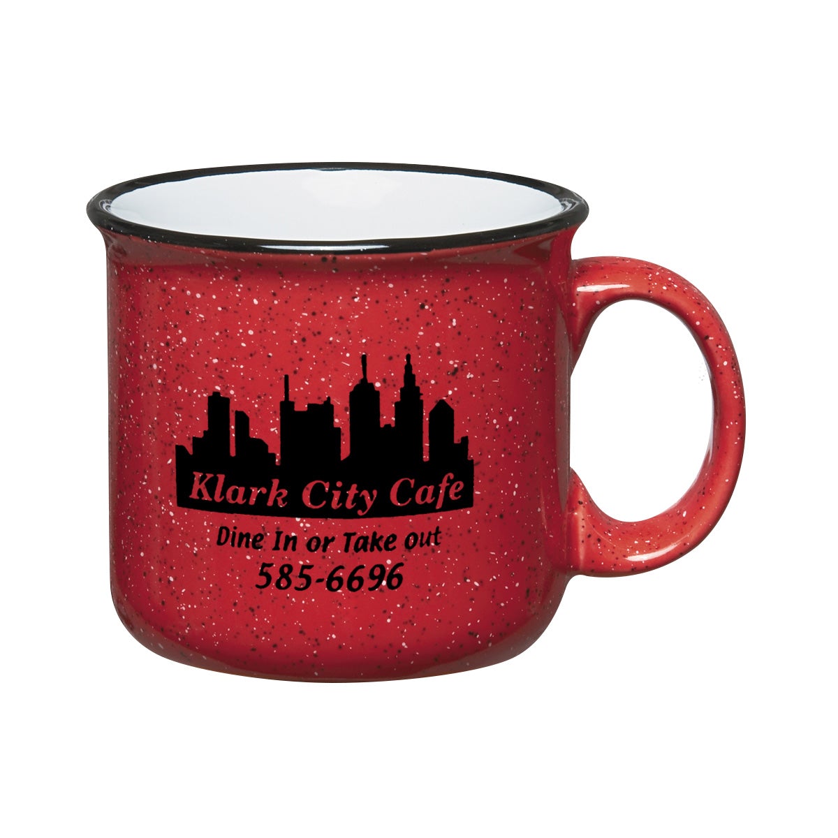 15oz Campfire Mug Coffee Mugs Hit Promo Red Single Color 