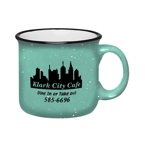 15oz Campfire Mug Coffee Mugs Hit Promo Teal Single Color 