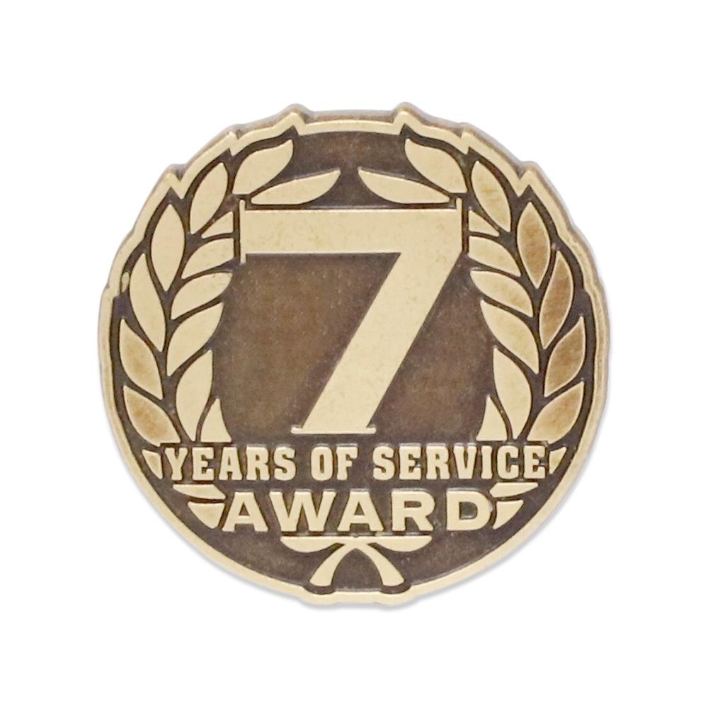 Year of Service Award Diestruck Lapel Pin Pin WizardPins 7 Year Pin 