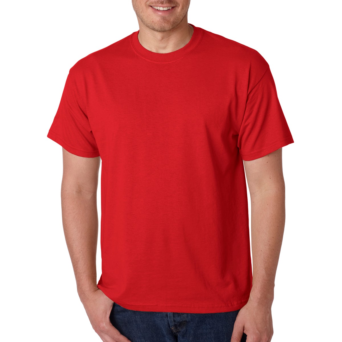 Gildan® Dryblend® T-Shirt T-Shirts Hit Promo Red Single Color S-XL