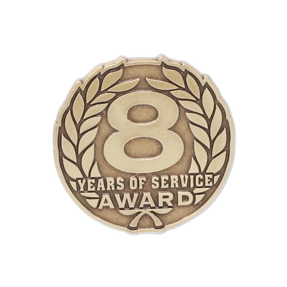 Year of Service Award Diestruck Lapel Pin Pin WizardPins 8 Year Pin 