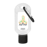 1.8oz Hand Sanitizer with Carabiner Hand Sanitizer Hit Promo Black Multi Color 