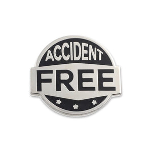 Accident Free Enamel Lapel Pin Pin WizardPins 5 Pins 