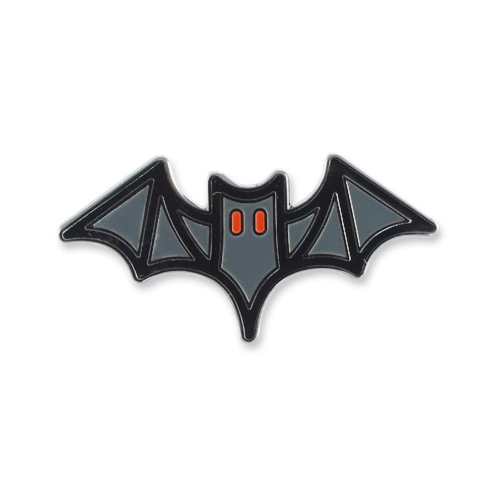 Bat Halloween Emoji Enamel Lapel Pin Pin WizardPins 1 Pin 