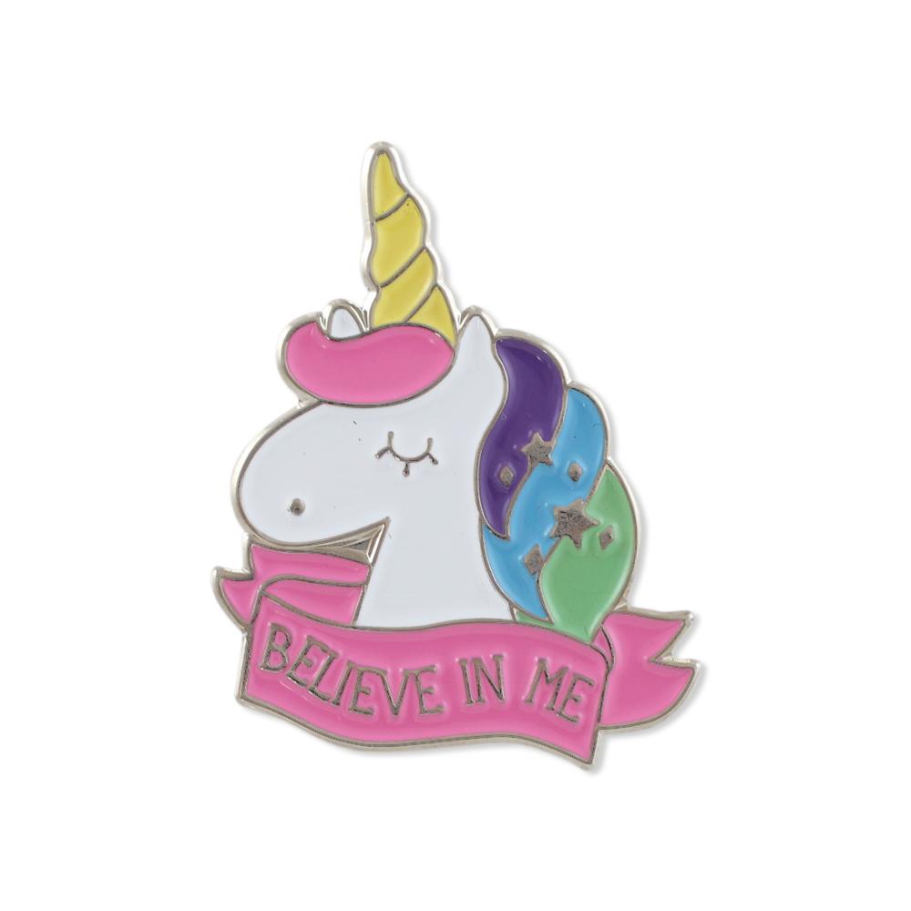Believe In Me Unicorn Enamel Diestruck Lapel Pin Pin WizardPins 1 Pin 