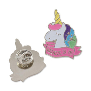 Believe In Me Unicorn Enamel Diestruck Lapel Pin Pin WizardPins 5 Pins 