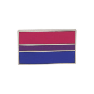 Bisexual Pride Standard Rectangle Flag Enamel Pin Pin WizardPins 5 Pins 