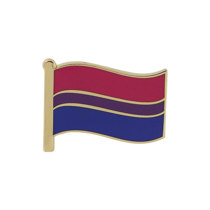 Bisexual Pride Waving Flag Pin WizardPins 5 Pins 