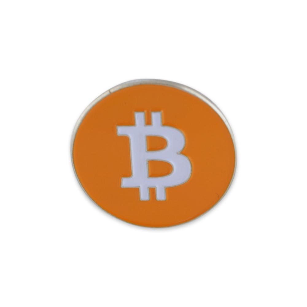 Bitcoin Symbol BTC Cryptocurrency Logo Enamel Lapel Pin Pin WizardPins 1 Pin 