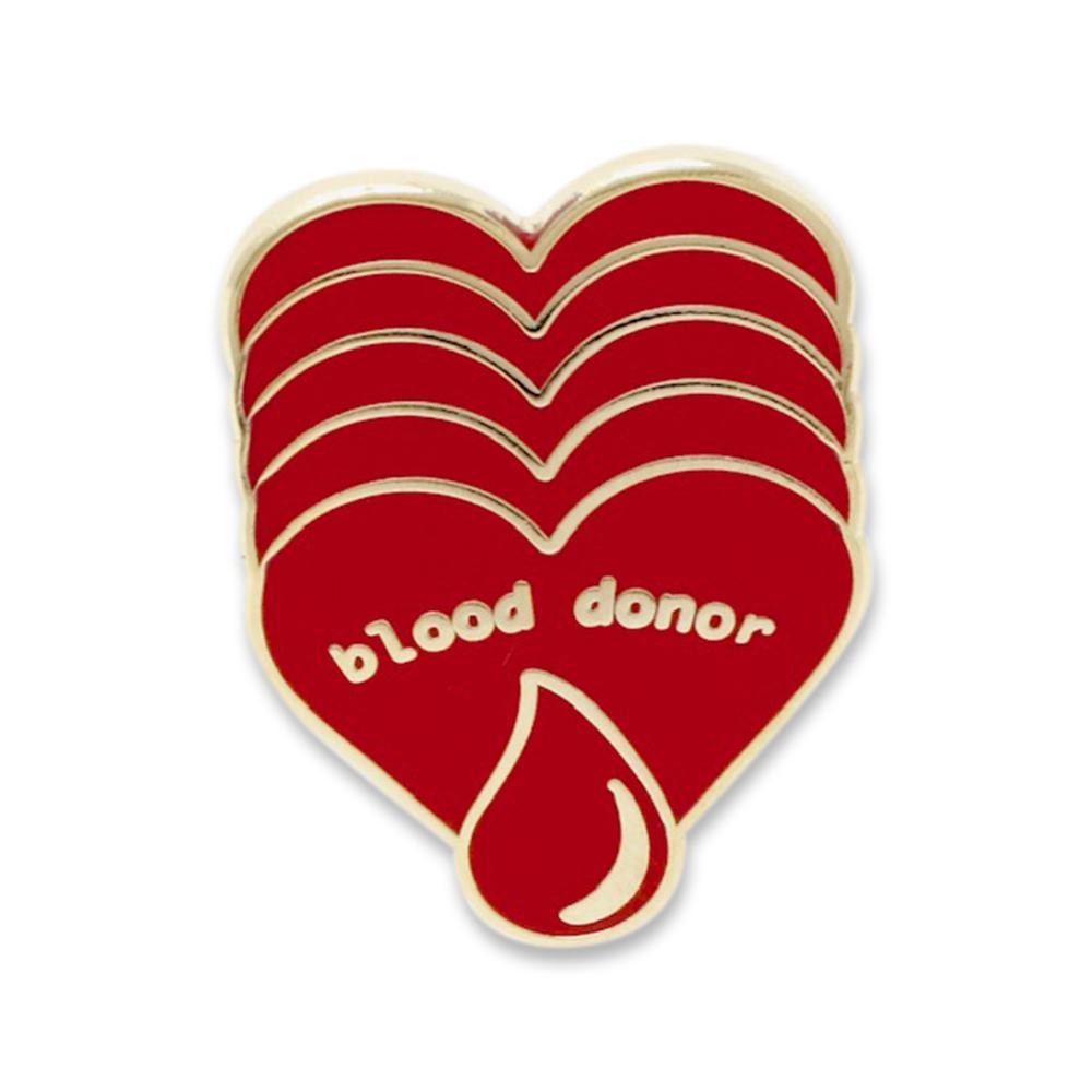 Blood Donor Heart Enamel Pins Pin WizardPins 5 Pins 