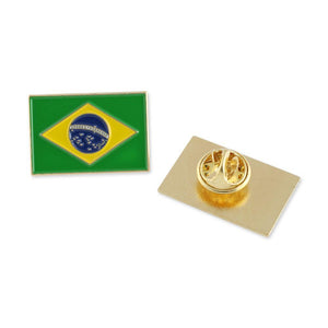 Brazil Flag Enamel Lapel Pin Pin WizardPins 1 Pin 