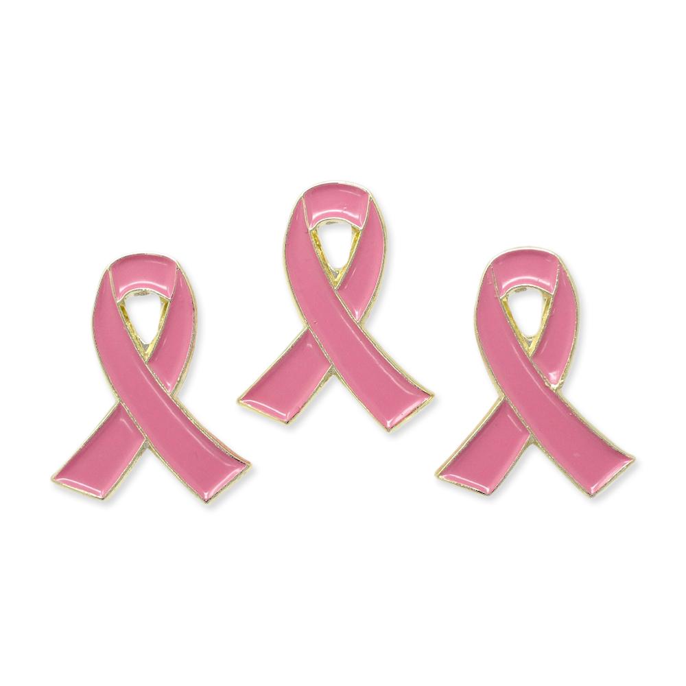 Breast Cancer Awareness Pin Gold Enamel Lapel Pin Pin WizardPins 100 Pins 