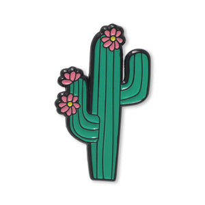 Cactus with Flowers Enamel Pin Pin WizardPins 1 Pin 