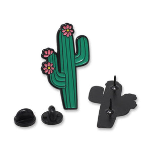 Cactus with Flowers Enamel Pin Pin WizardPins 5 Pins 