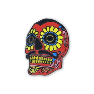 Dia de Los Muertos Calaca Skull Mask Hard Enamel Lapel Pin Pin WizardPins 1 Pin 